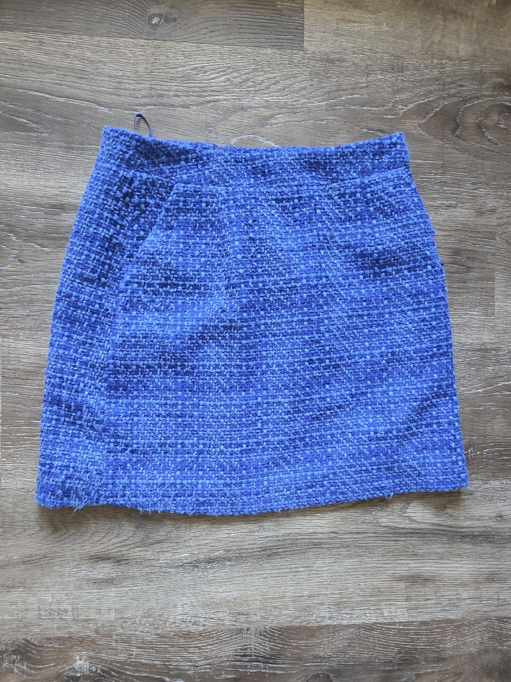 French Connection Royal Blue Tweed Mini Skirt